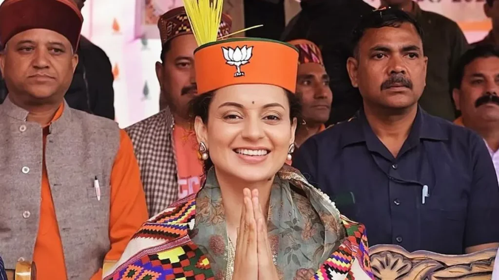  Kangana Ranaut, the reigning queen of the silver screen, steps into the political limelight as the BJP's Mandi candidate. 